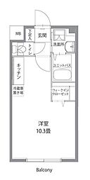 リブレ子安 ワンルームの間取図画像