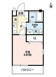 infogliaBrezza 1Kの間取図画像