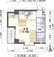物件の間取り