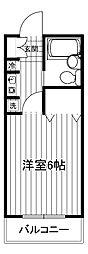 メゾンサンルーツ 1Kの間取図画像