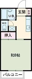 ベル・メゾンC 1Kの間取図画像