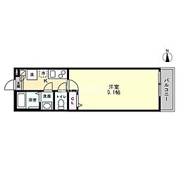 スリジエ狭山ヶ丘 1Kの間取図画像