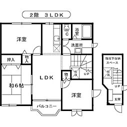 プルミエールB 3LDKの間取図画像
