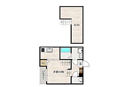 ラピーレ香椎 1Kの間取図画像
