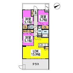 物件の間取り
