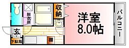 コンフォート和泉 1Kの間取図画像
