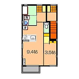 クアトロ681 1LDKの間取図画像