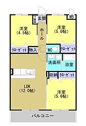 MON テラス 3LDKの間取図画像