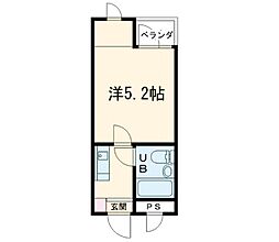 パセオ小谷ヶ丘 1Kの間取図画像