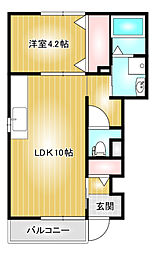 ファインシティ 1LDKの間取図画像