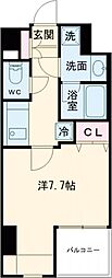 厚木市中町4丁目マンション 1Kの間取図画像