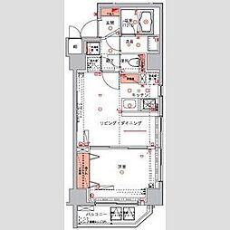 ハーモニーレジデンス浅草 1LDKの間取図画像