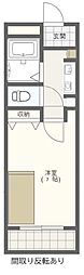 グリーンコーポさの 1Kの間取図画像