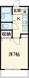 ライラック青山 1Kの間取図画像