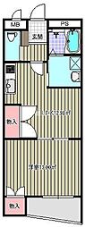 クオリティ.ワン 1LDKの間取図画像
