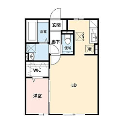 デルニエ 1LDKの間取図画像