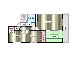 エル・スール小原川1番館 3LDKの間取図画像