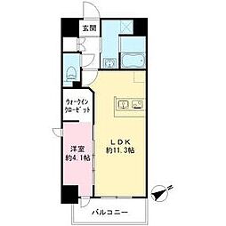 RITZ-KANO 1LDKの間取図画像