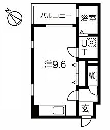 プリミエール常滑栄町 ワンルームの間取図画像