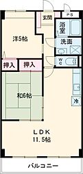 ベル野田 2LDKの間取図画像