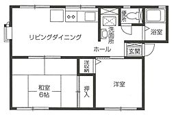 ハイツコジマ 2LDKの間取図画像