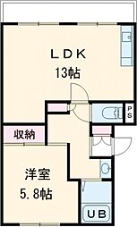メゾン・ド・シャモニー 1LDKの間取図画像
