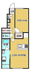 クリスタルステージ2 1LDKの間取図画像