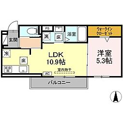 Affiner 1LDKの間取図画像