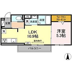 Affiner 1LDKの間取図画像