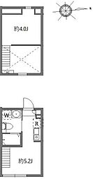 ハーモニーテラス墨田III ワンルームの間取図画像