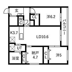 物件の間取り