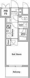 ハーモニーレジデンス川崎#002 1Kの間取図画像