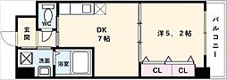 SAMTYNAKAMOZURESIDENCE 1DKの間取図画像