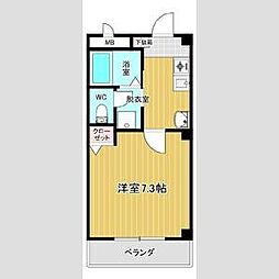 ウェストン 1Kの間取図画像