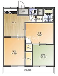 パークハイツ 3DKの間取図画像