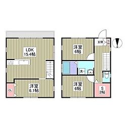 千鶴ハウス 3SLDKの間取図画像