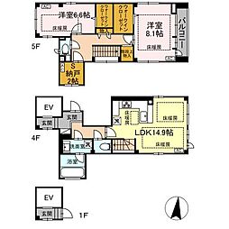 HIROOTERRACE 2LDKの間取図画像