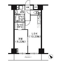 S-FORT船橋塚田 1LDKの間取図画像