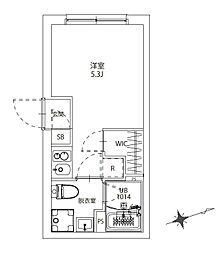 MAISHIN桜台 ワンルームの間取図画像