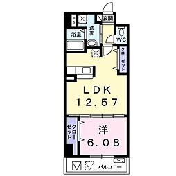 プリムローズアヴェニュー 1LDKの間取図画像