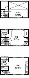 グランドコート2 1LDKの間取図画像