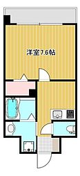 クロノス37九品寺 1Kの間取図画像