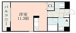 サザンウイング ワンルームの間取図画像