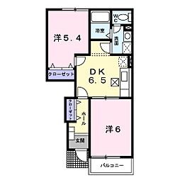 ストロベリーファーム2 2DKの間取図画像