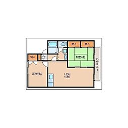 セジュール・エストワール1 2LDKの間取図画像