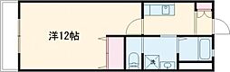ソニード 1Kの間取図画像