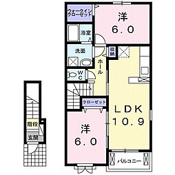 ピーノ 2LDKの間取図画像