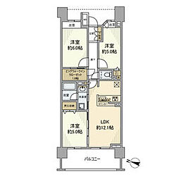 クレストプライムレジデンスアベニュー壱番街 3LDKの間取図画像