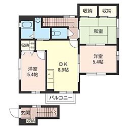 センチュリーS 3DKの間取図画像