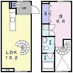 Fiore 1LDKの間取図画像